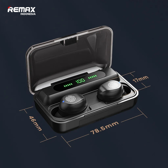 EARPHONE WIRELESS REMAX TWS-43 TERBARU TERMURAH TERBAIK BARANG ORIGINAL BERGARANSI