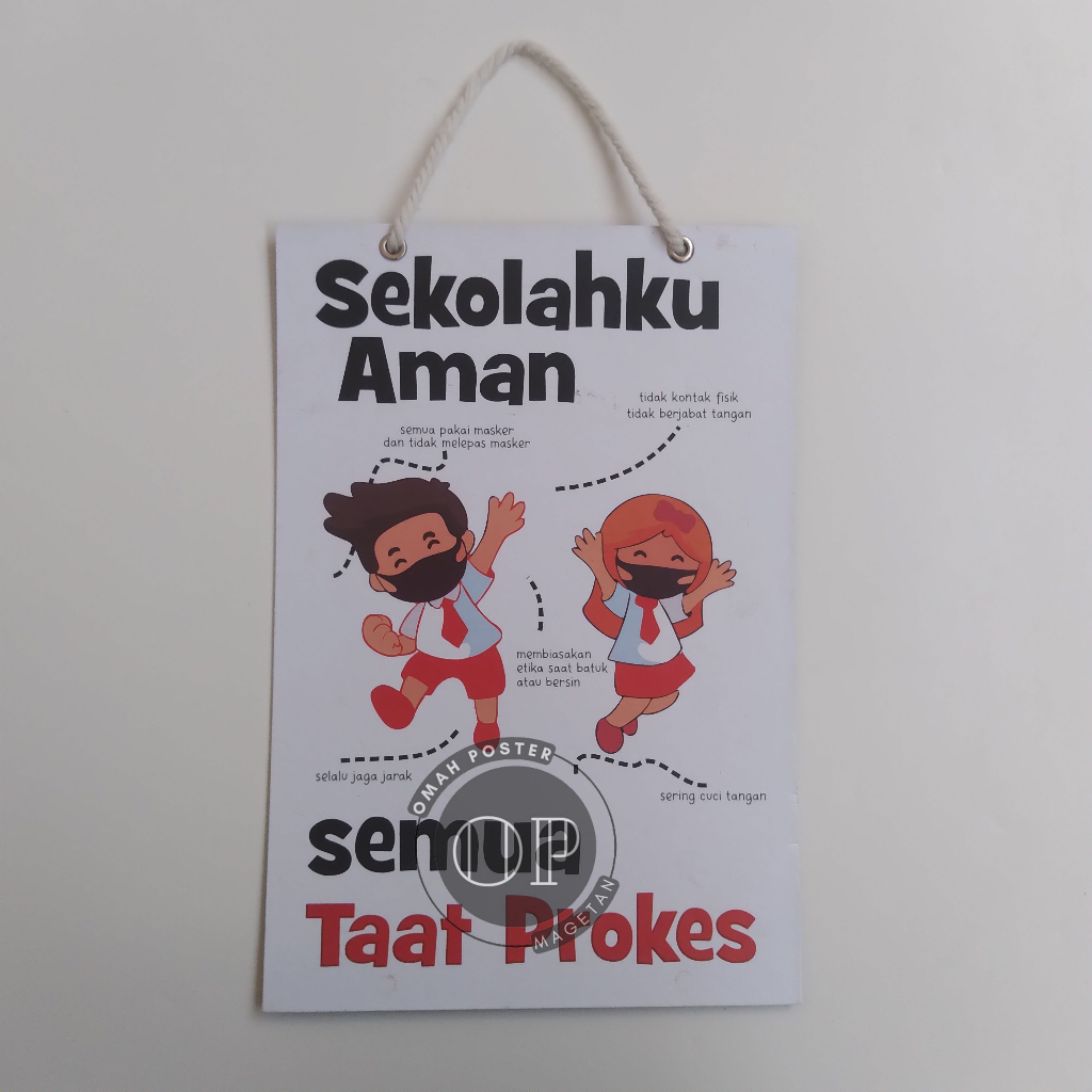 

Hard Poster Sekolahku Aman - Sekolahku Taat Prokes - Covid0-19