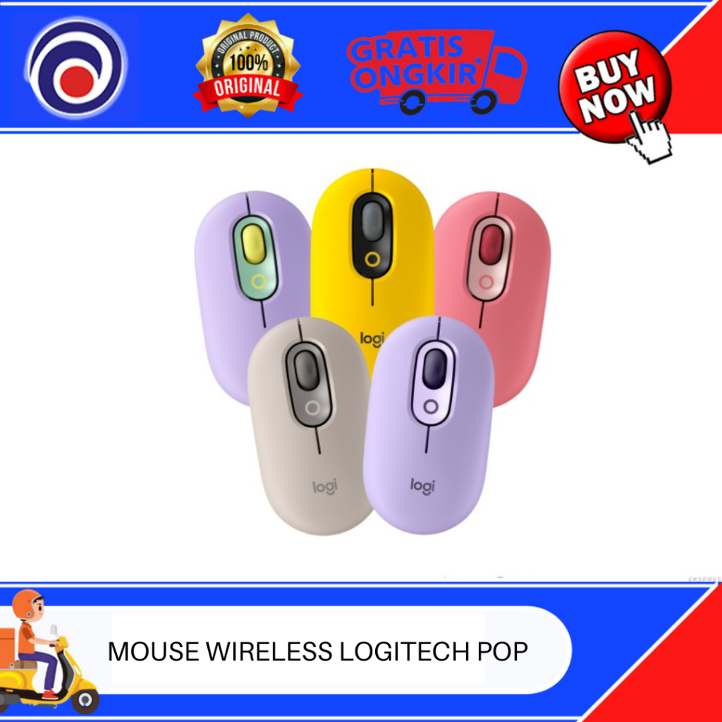 MOUSE WIRELESS LOGITECH POP