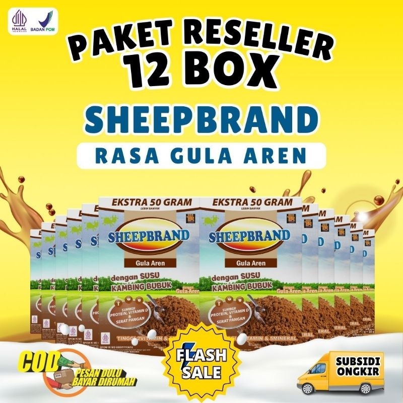 

12 BOX SHEEPBRAND PLUS AREN SUSU KAMBING ETAWA BUBUK ORIGINAL PLUS MADU MURAH ATASI NYERI LUTUT TULANG SENDI ASAM URAT BATUK MENAHUN ASMA PARU-PARU