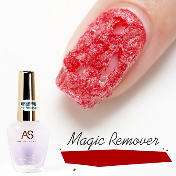 AS MAGIC REMOVER NAIL GEL POLISH REMOVER PEMBERSIH KUTEK GEL 15ML