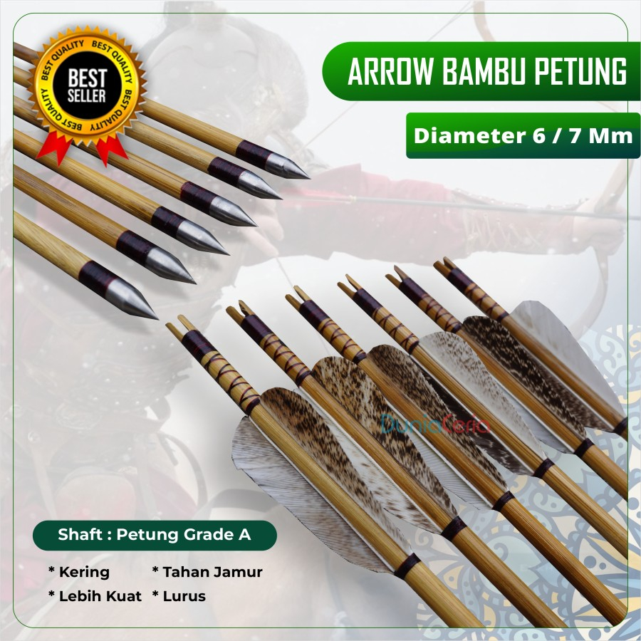 Arrow Bambu Petung 6mm 7mm Grade A
