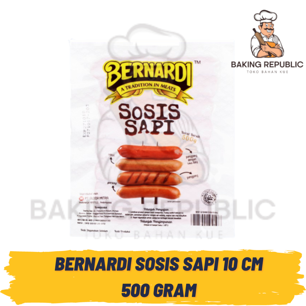 

BERNARDI SOSIS SAPI 10 CM | 500 GR | ORDER HANYA MENGGUNAKAN PENGIRIMAN INSTAN