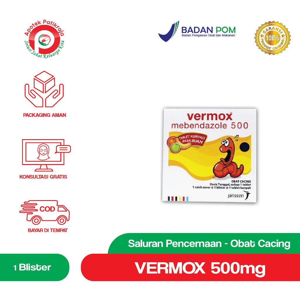VERMOX TABLET 500MG