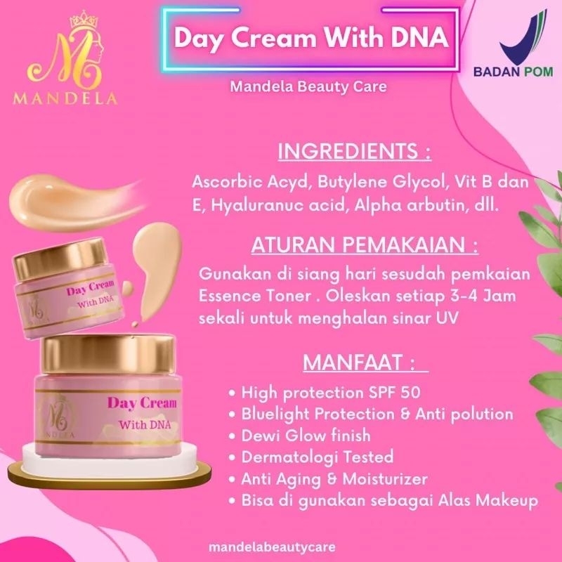DAY CREAM WITH DNA SALMON MANDELA BEAUTYCARE MBC Skincare| MANDELA BEAUTYCARE