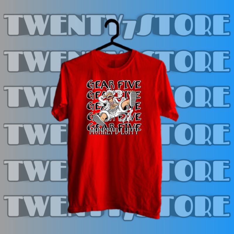 Kaos anime onepiece monkey d Luffy gear 5