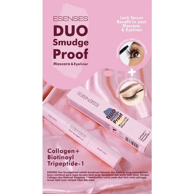 

[2IN1] ESENSES 2IN1 DUO SMUDGE PROOF MASCARA & EYELINER