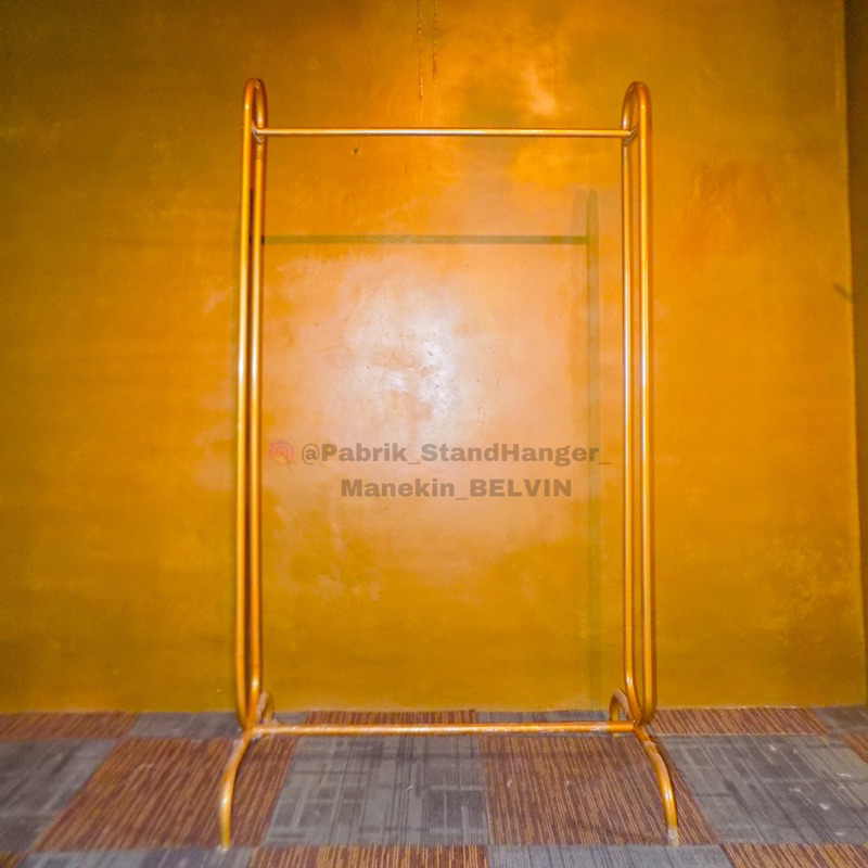 StandHanger Tiang Oval Gold // Display Baju Mewah 180 CM // Display Baju Gold // Display Premium // 