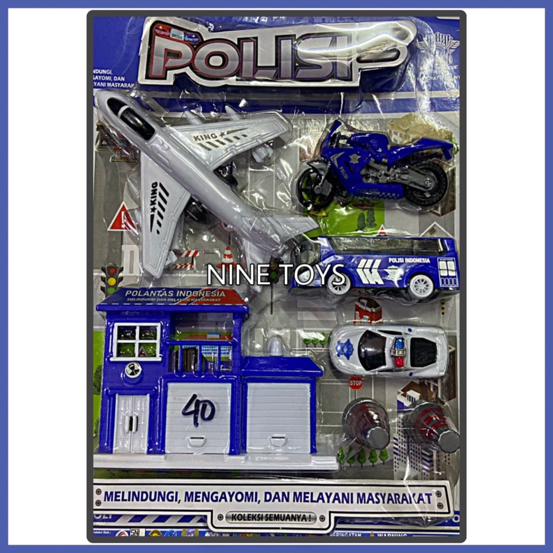 MAINAN MOBIL POLANTAS POLISI LALU LINTAS EDUKASI BERMAIN POLISI CAR