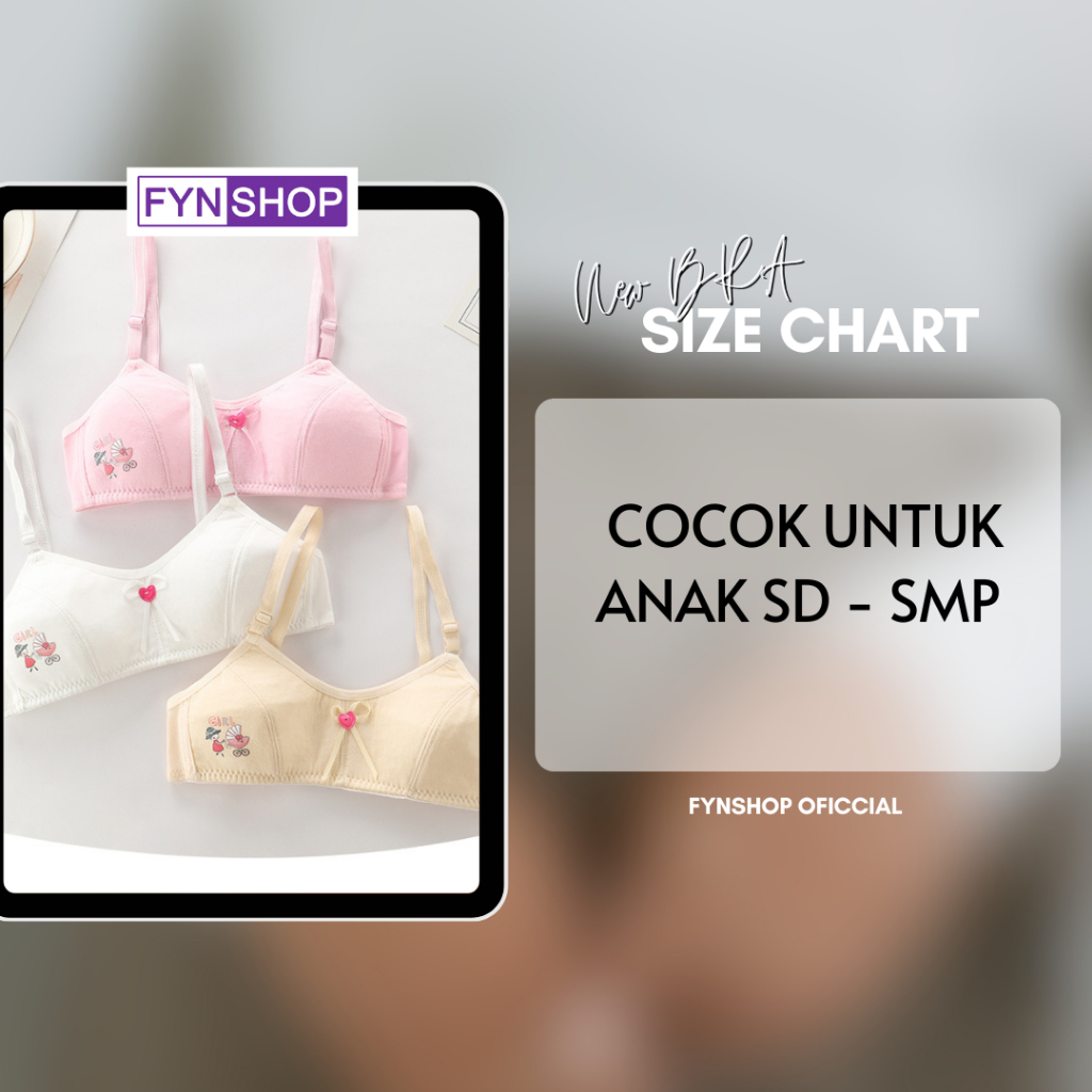 Fynshop ♛ UW121 Bra BH Remaja SD SMP Dengan Pengait Pakaian Dalam Anak Perempuan