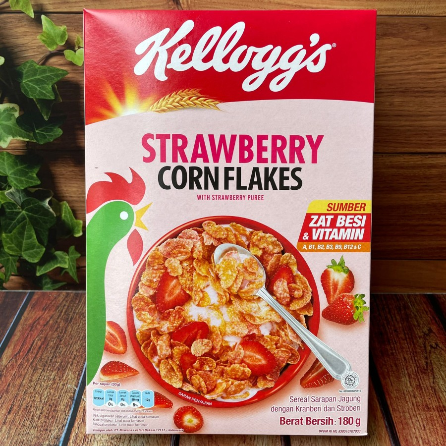 

[FRUIT SERIES] Kelloggs Strawberry Corn Flakes - 180G