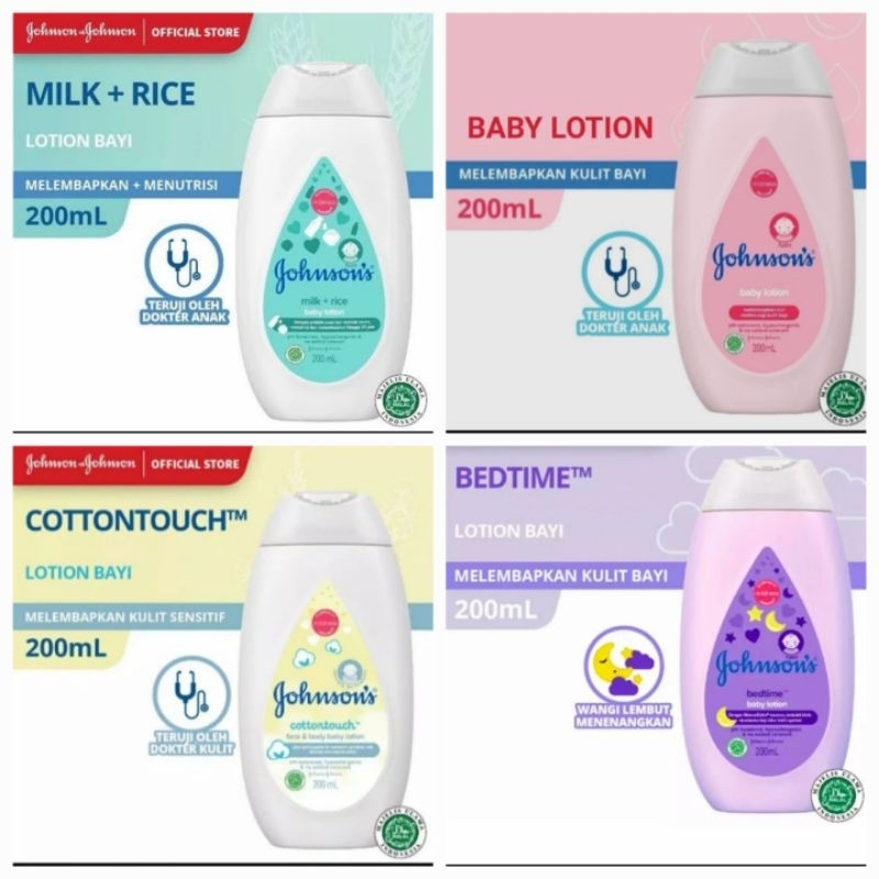 JOHNSON'S Baby Lotion 200ml - Johnson Body Lotion 200ml