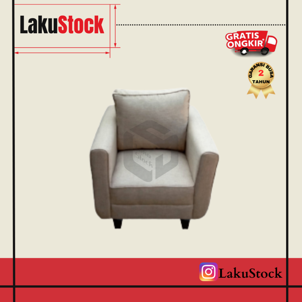 Sofa 1 Dudukan Seater Kimmy Sofa Minimalis Sofa Ruang Tamu