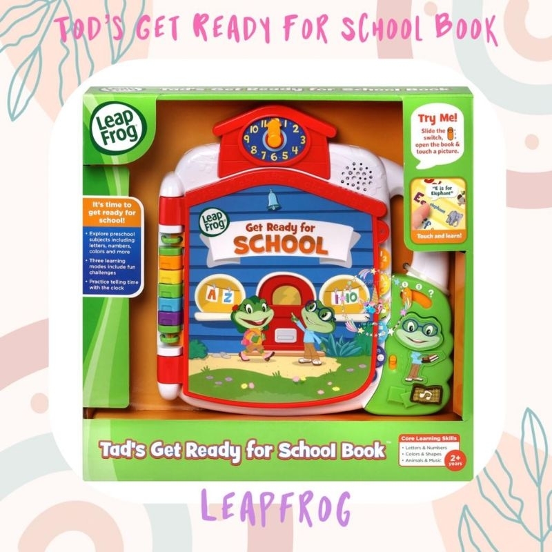 LEAPFROG TAD'S GET READY FOR SCHOOL BOOK MAINAN BUKU ELEKTRONIK ANAK BALITA