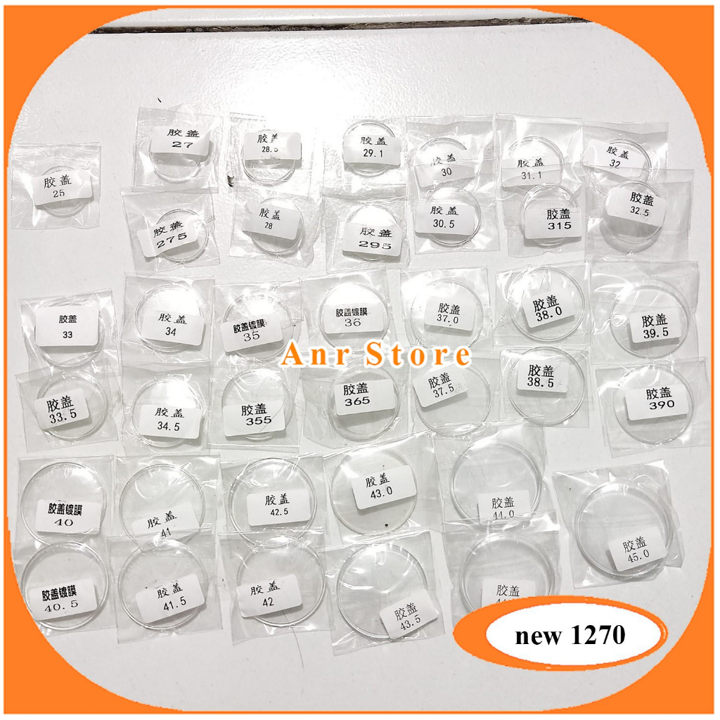 KACA MIKA CEMBUNG JAM TANGAN UKURAN LENGKAP KACA JAM TANGAN