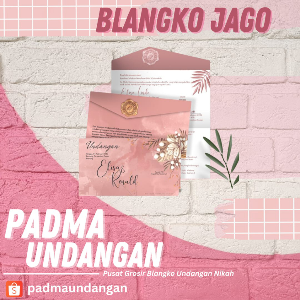 Blangko undangan Jago 69 | Pusat Grosir Blangko | Padma Undangan