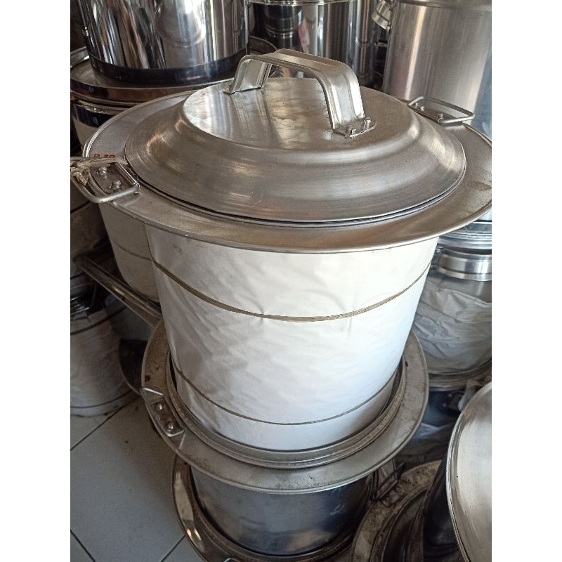 Panci buleng sekat mie ayam/Bakso.uk 30x40cm almunium cap gajah