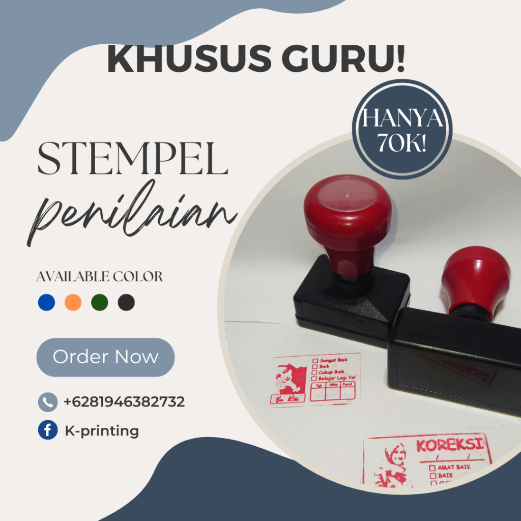 

Stempel Penilaian • K-Printing • Sempel Flash