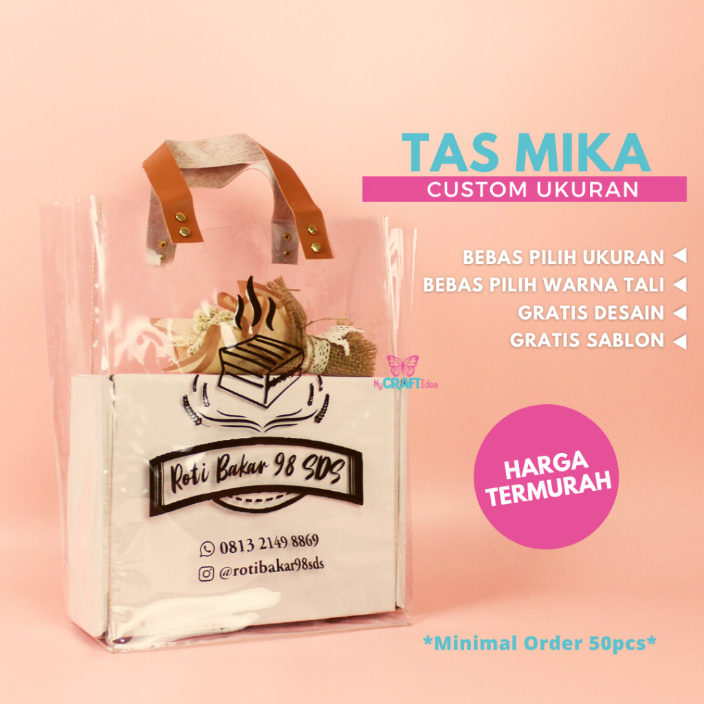 

Tas Mika CUSTOM | Min. ORDER 50 PCS | Tas Souvenir | Tas Kemasan | Tas Ulang Tahun | Tas Souvenir Ultah | Gift Bag Custom | Tas Custom