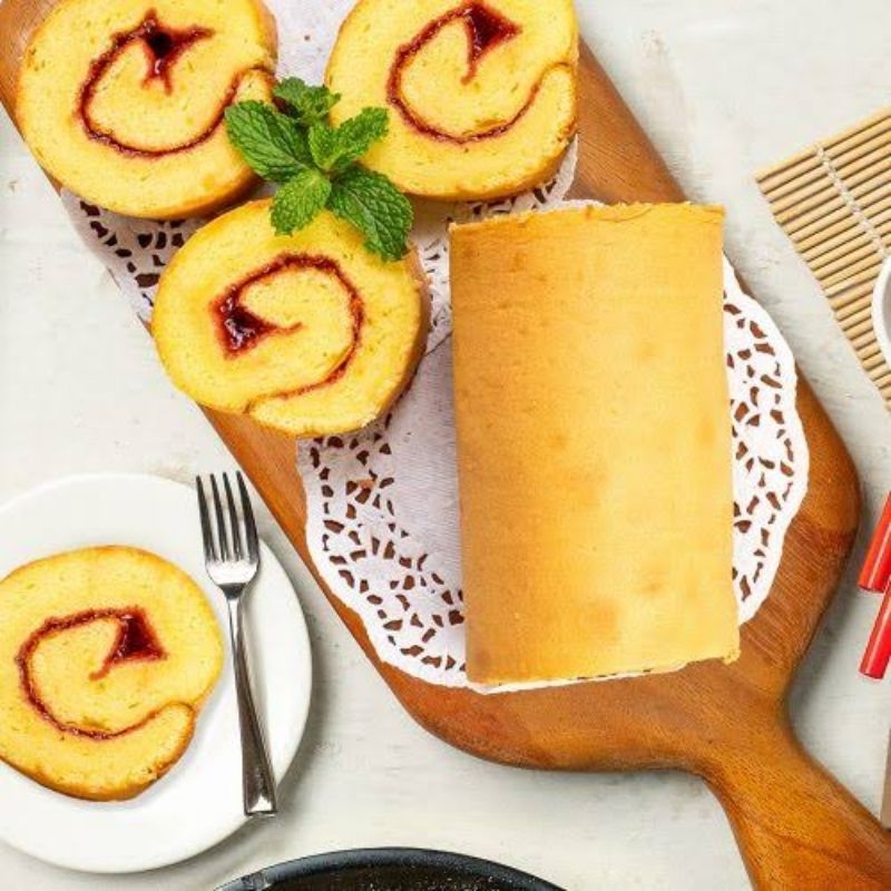 

[KHUSUS JATIM] Kue Bolu Gulung Isi Selai