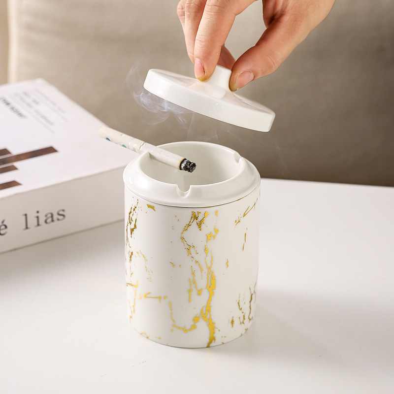 Bakindo Asbak Keramik/Asbak Estetik/Ashtray Gaya Nordic / Asbak Marble Ceramic Ashtray Nordic/Asbak 