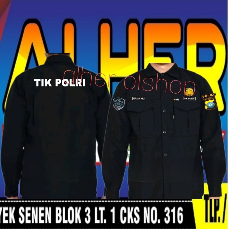 kemeja tactical Tik polri baju tactical Tik polri seragam tactical Tik polri Pdl Tik polri kemeja Ti