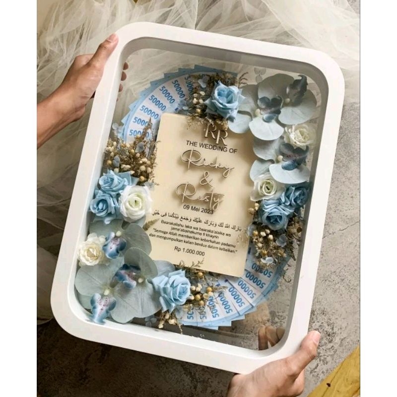 Mahar Pernikahan Akrilik  Model Kipas