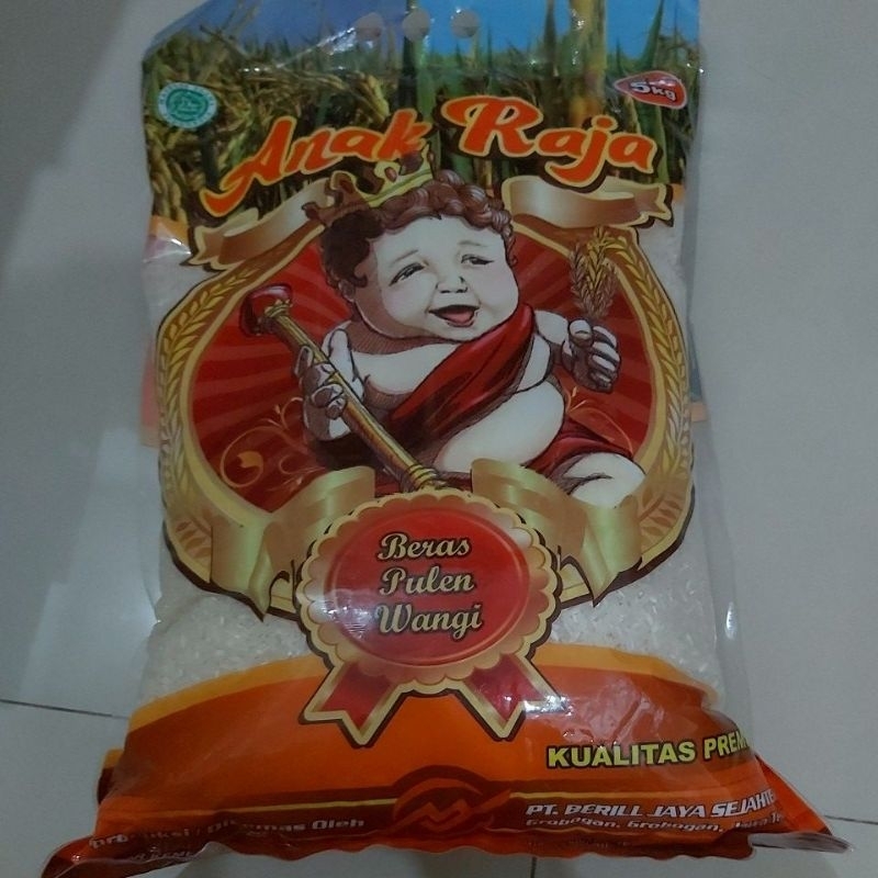 

Beras premium anak raja pulen wangi 5 kg