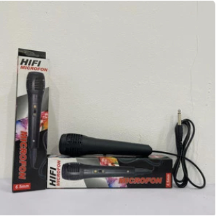 Mic Karoke Micropon mix Kabel,jack besar + PACK