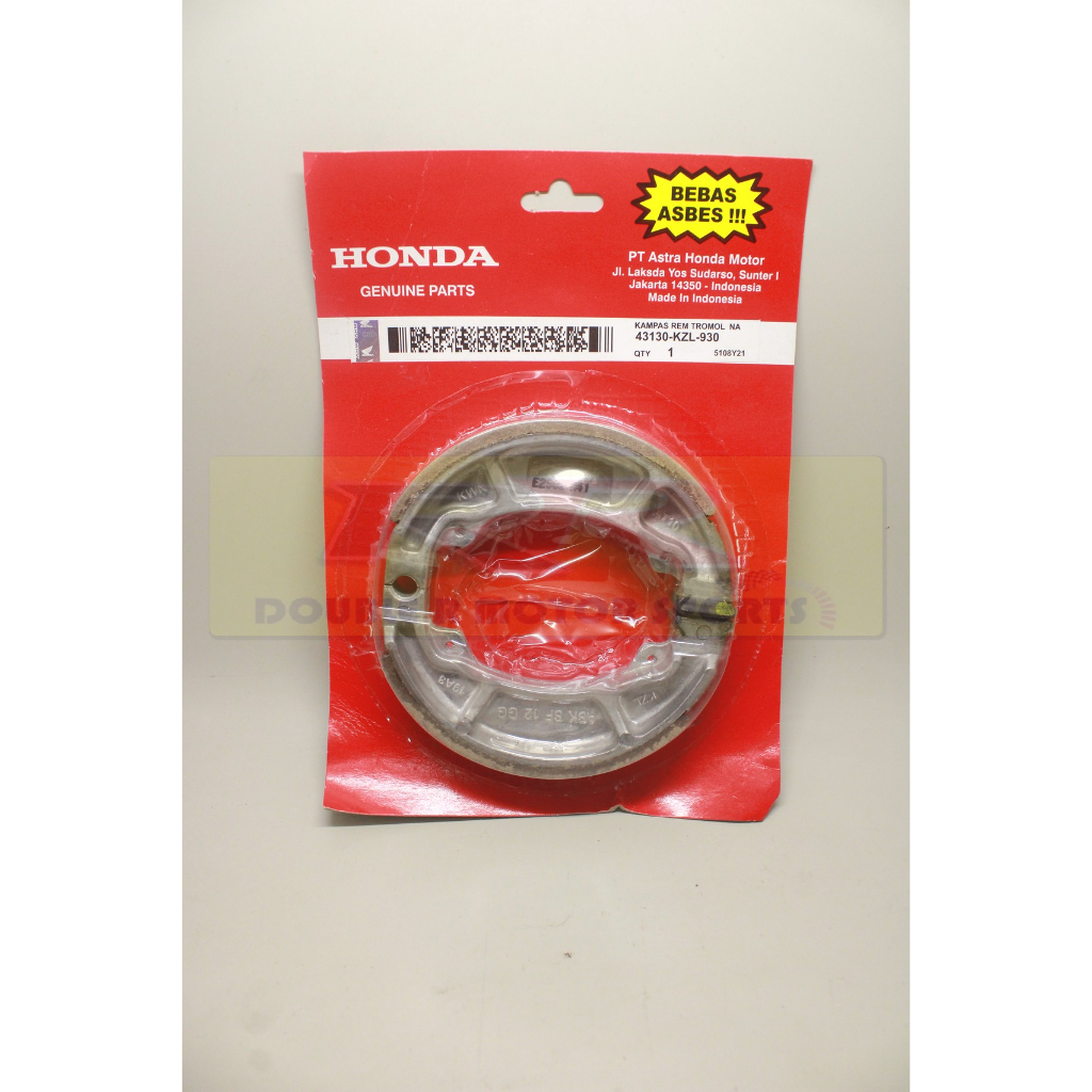 Kampas Rem Belakang Beat Fi Spacy Scoopy Vario LED Kanvas Tromol Set