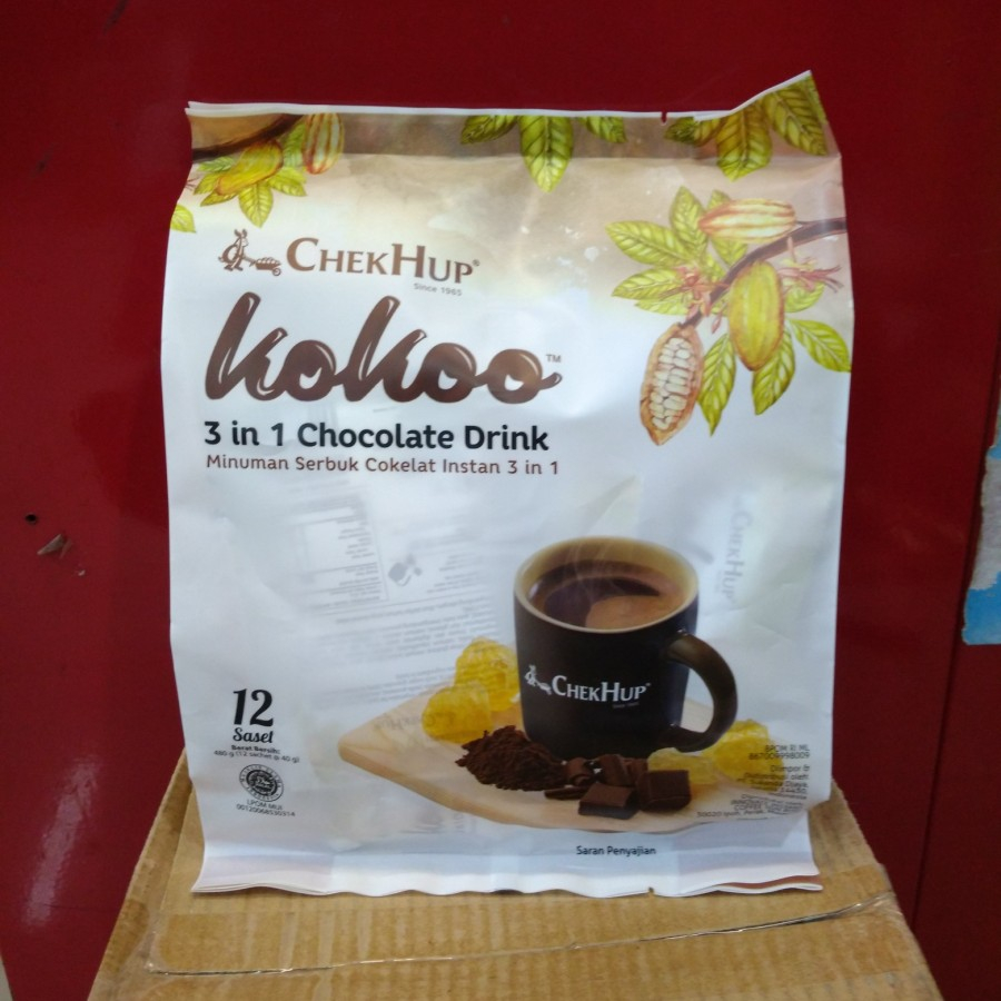 

Coklat ChekHup Kokoo 3 in 1 Chocolate Drink 480 gr