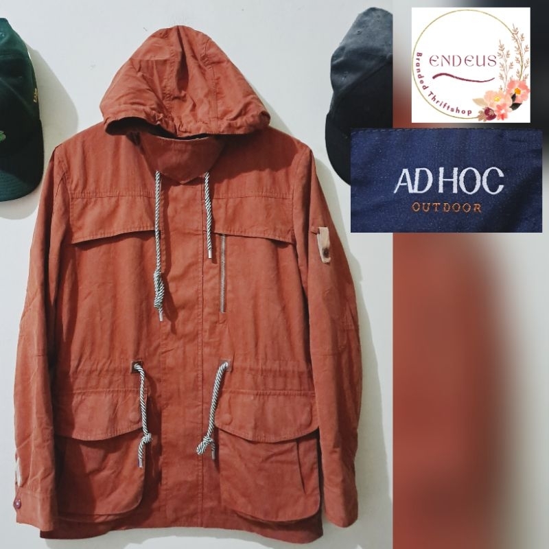 JAKET PARKA OUTDOOR AD HOC SIZE M WARNA TERRACOTTA