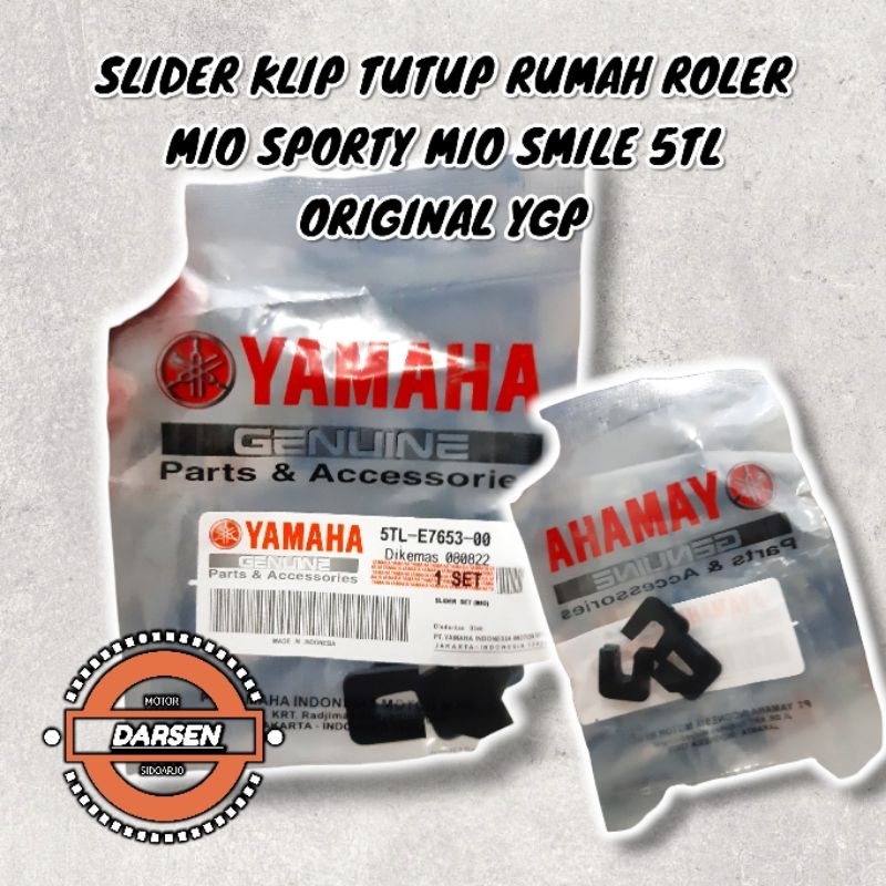 ORIGINAL YGP - SLIDER MIO KLIP TUTUP RUMAH ROLER MIO 5TL 54P MIO SPORTY MIO SMILE NMAX