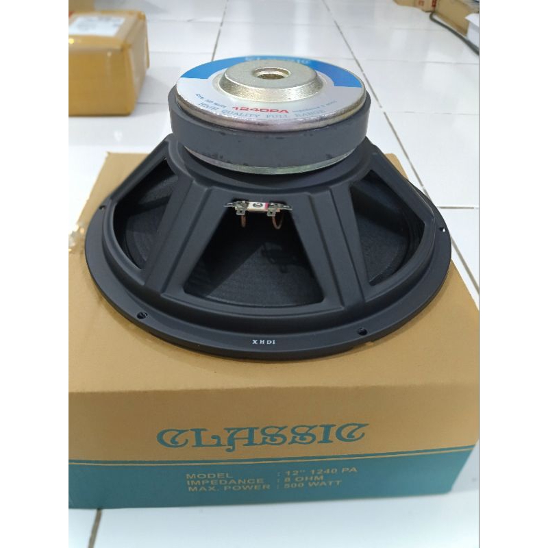 Speaker 12 inch 1240 Classic Biru watt 500 mid reing