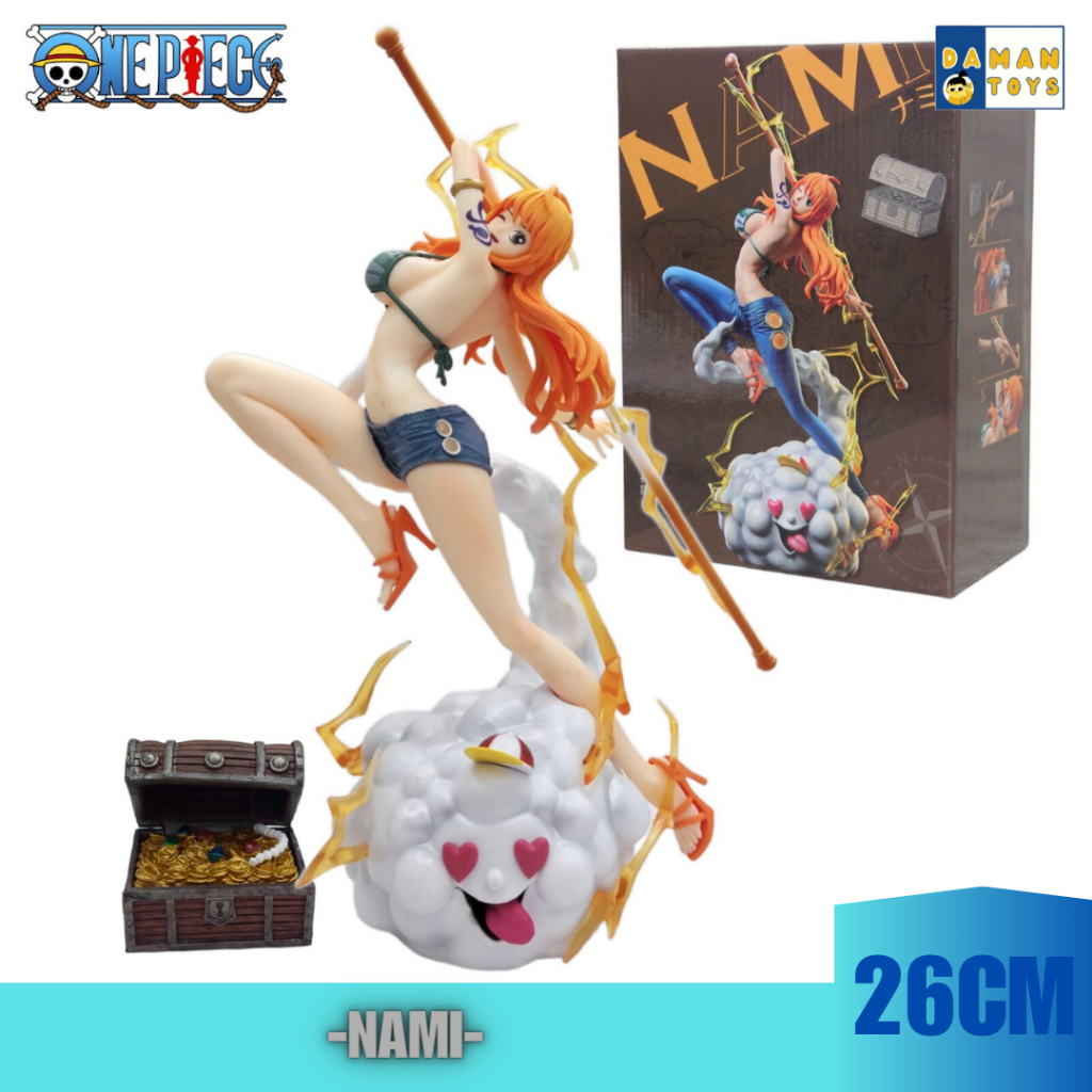 Action Figure Nami One Piece Zeus ThunderBlot Awan Petir Harta karun Popmax