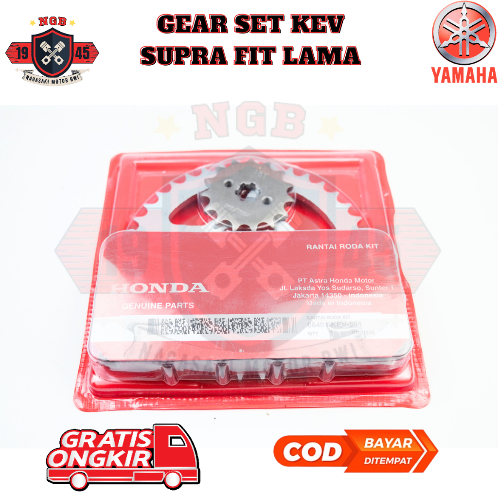 gir supra fit lama - Gear Set Honda Supra Lama - gir Grand - ger Supra Fit lama 06401-KEV-881