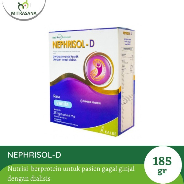 

10 Bundle Nephrisol - D Cappucino / Vanila 210gr - Nutrisi Rendah Protein Pasien Gagal Ginjal