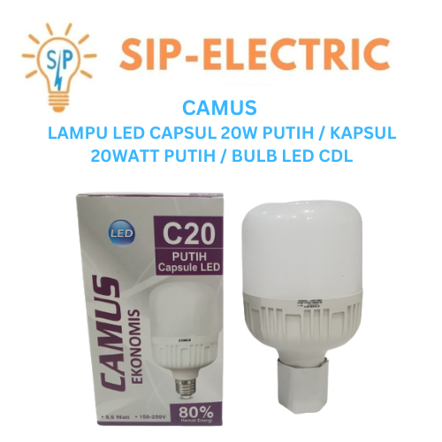 Camus Lampu Led Capsul 20W Putih / Kapsul 20Watt Putih / Bulb Led  Cdl