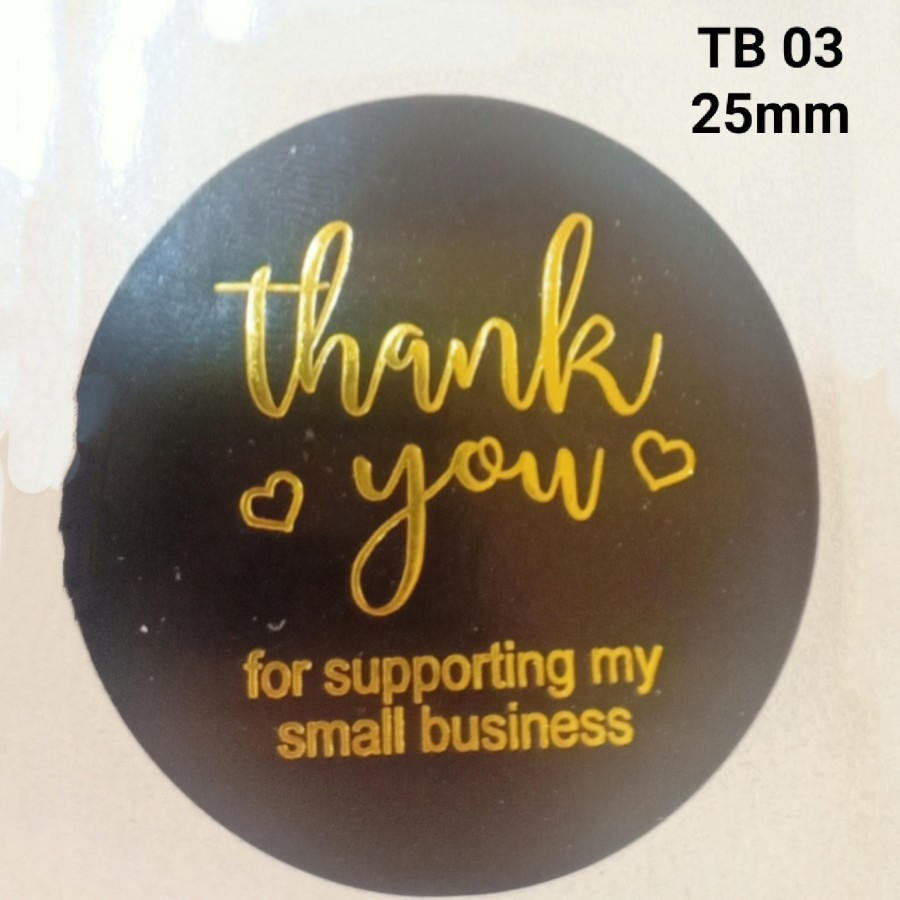 

100pcs Sticker Label Thank You 25mm