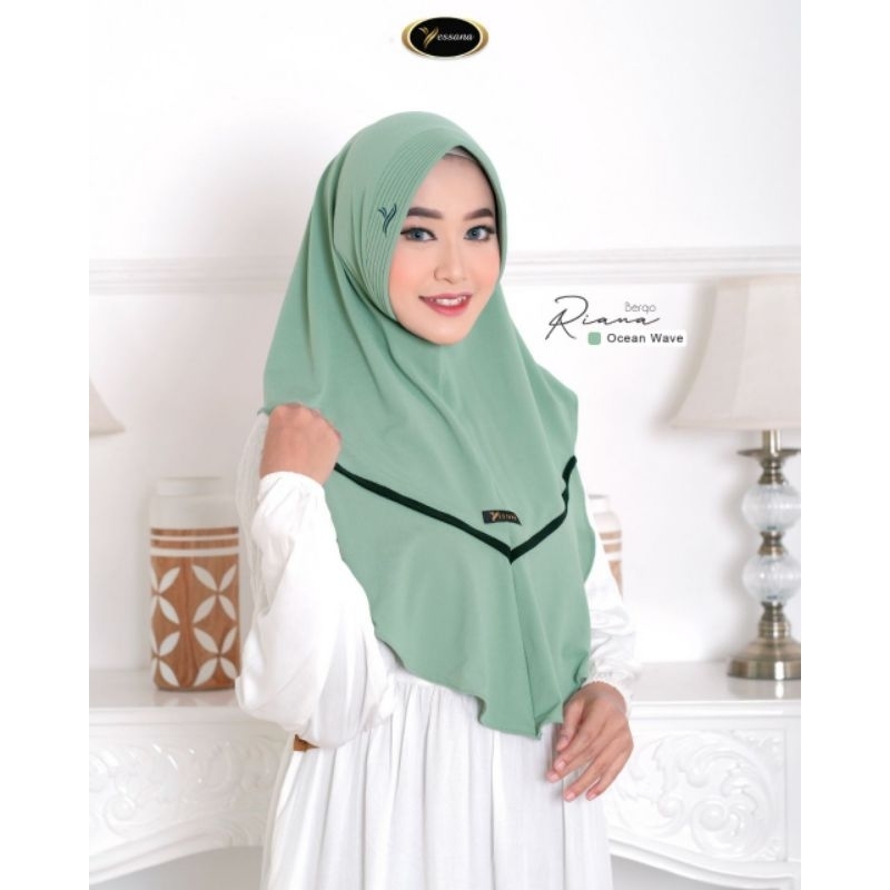 bergo Riana bahan Jersey Arsy ori yessana hijab simple dan adem