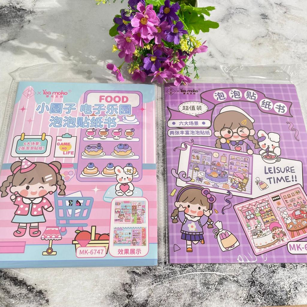 

Buku Sticker Set Kreativitas Anak super Cute unik Murah Mk-6747 BEST Quality / Set Stiker Book Imut Kekinian Favorit Terbaik ready 2 Varian Warna Pink dan Ungu bisa Grosir COD