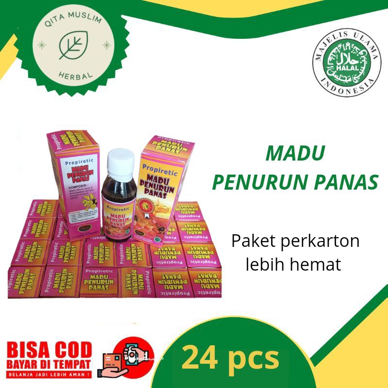 

madu penurun panas kharisma propiretic paket hemat isi 24 pcs