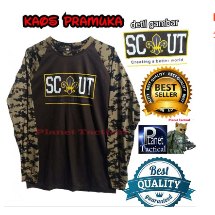 READY Kaos Baju PDL Loreng Pramuka SCOUT