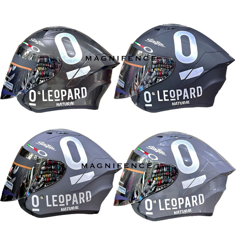 TERMURAH Helm Half Face KBR Thanos Thermatron Original helm Half Face Leopard Spoiler Helm Half Face