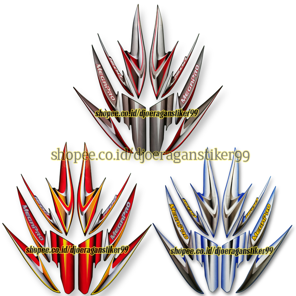 striping honda mega pro 2006 stiker lis mega pro 2005 2006