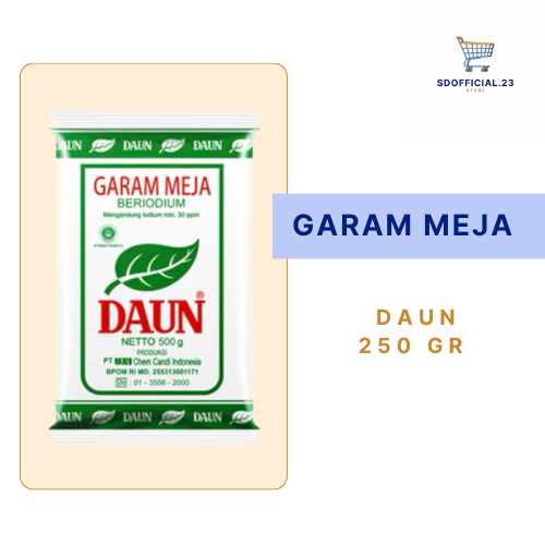 

Garam Meja Daun 250 gr