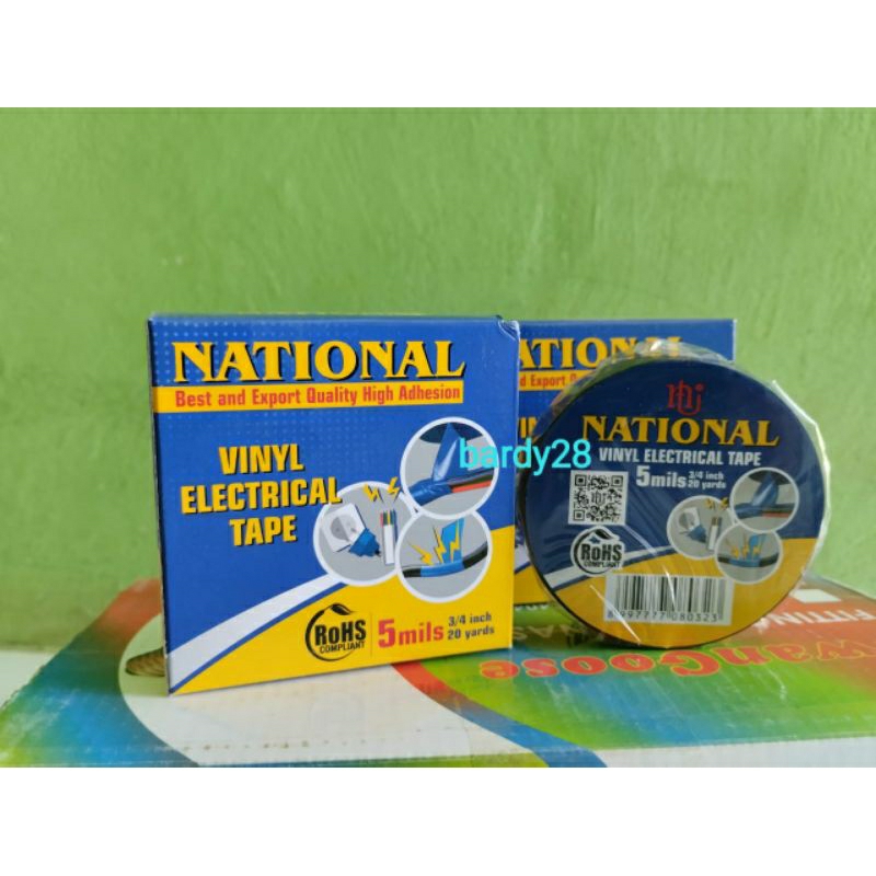 

ISOLASI LISTRIK NATIONAL HITAM 3/4 " INCI 20 YARD (GROSIR) SELOTIP SOLASI