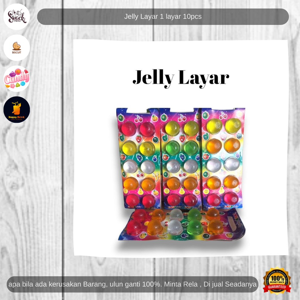 

Jelly Layar 1 Layar isi 10 pcs