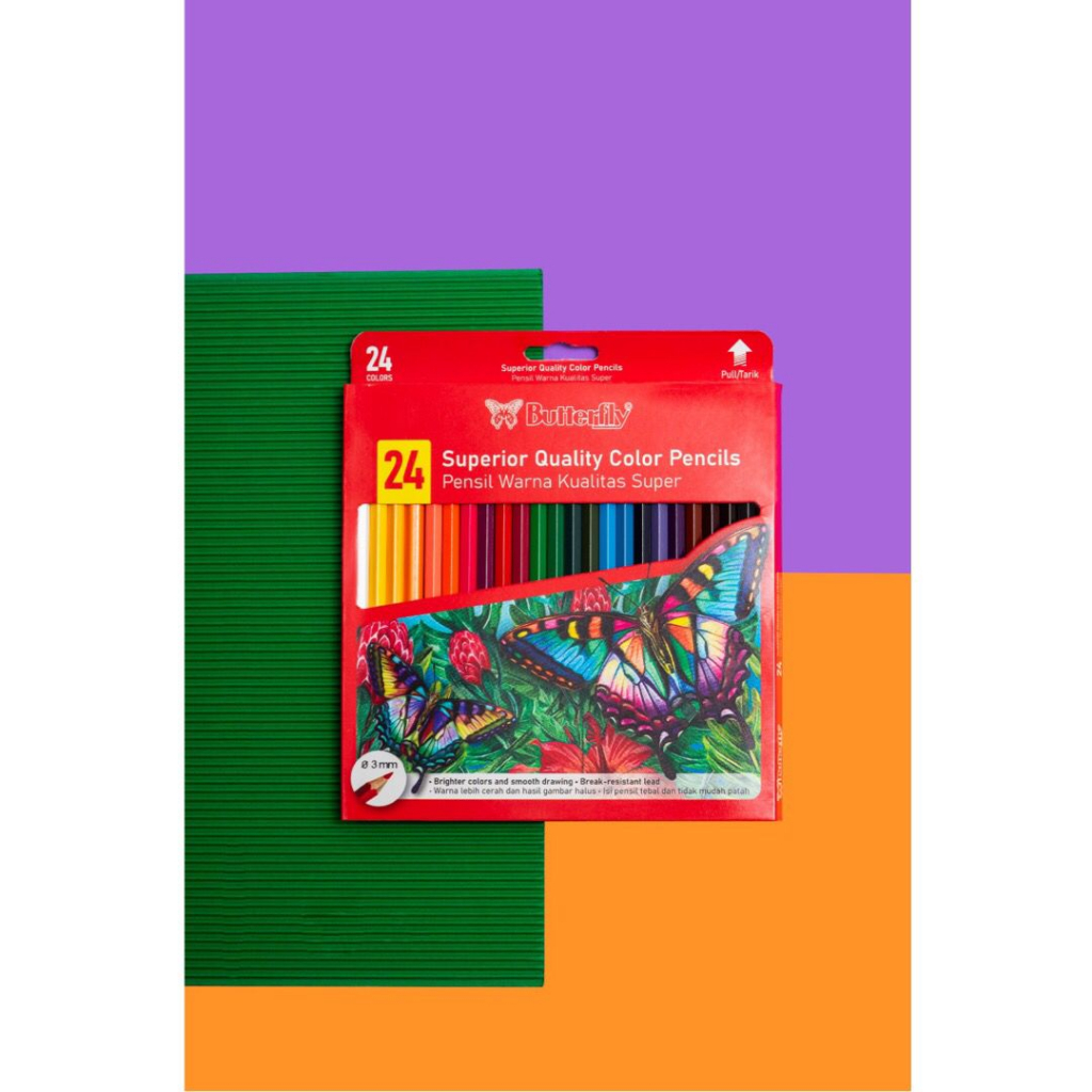 

Butterfly Pensil Warna - 24 Warna