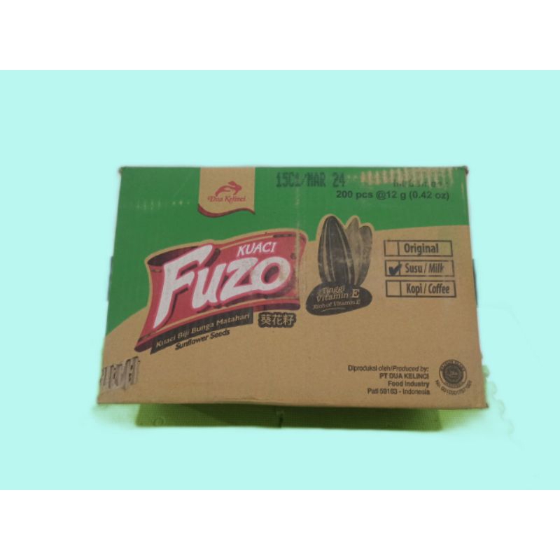 Fuzo Kuaci Renceng Dus Rasa Susu 12 g
